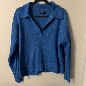 Simply Vera Vera Wang Deep Blue V-Neck Sweater